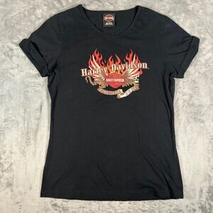 Harley-Davidson Ride the Best Graphic T-Shirt Black Kutter Janesville WI Large